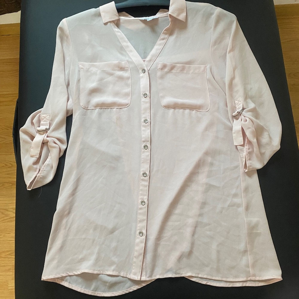Pink Loose Fitting Blouse